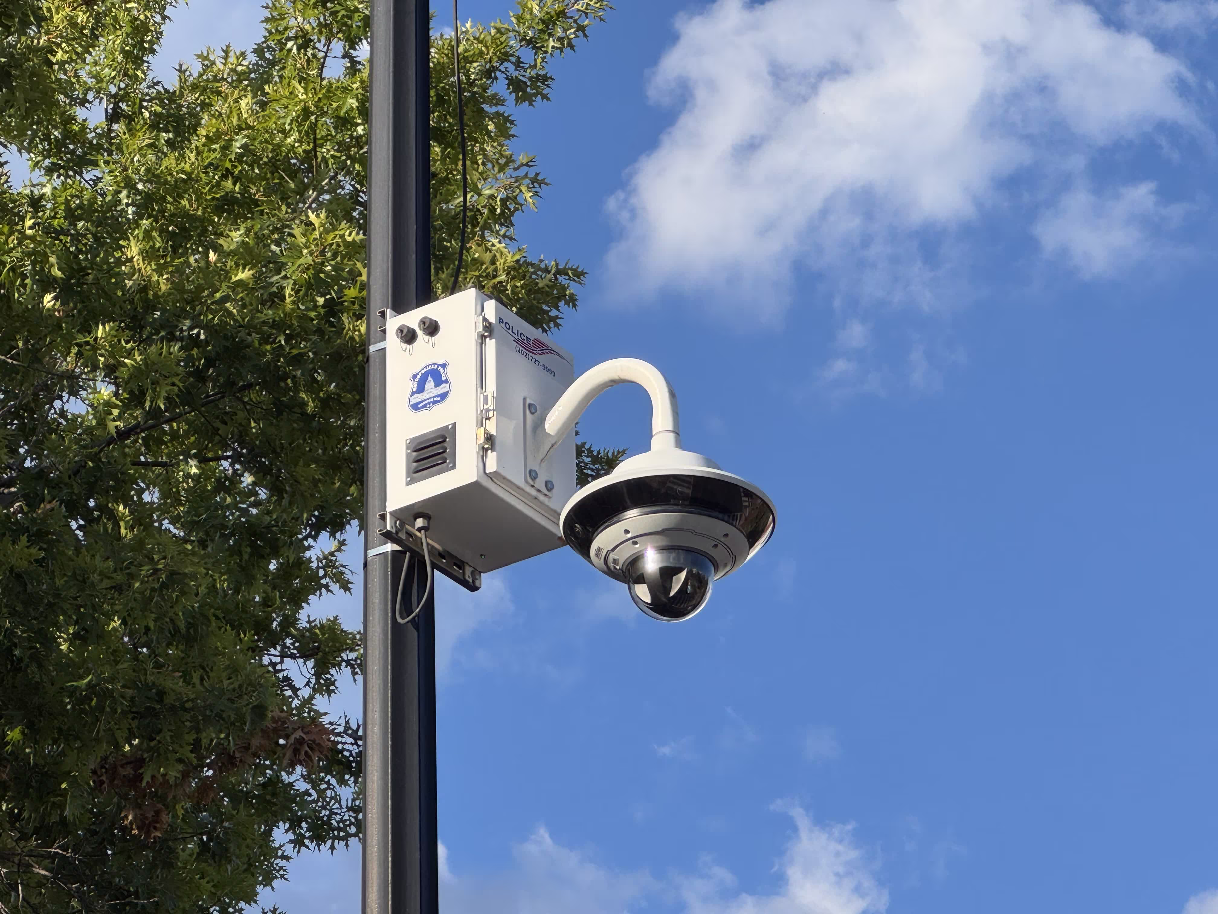 Coverage map showing buffered surveillance zones in OpenSphere